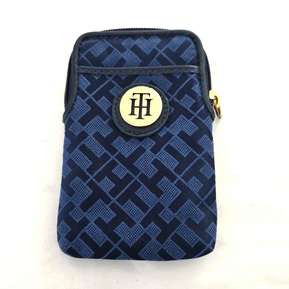 Tommy Hilfiger Monogram Logo Small Wristlet - Strap Missing